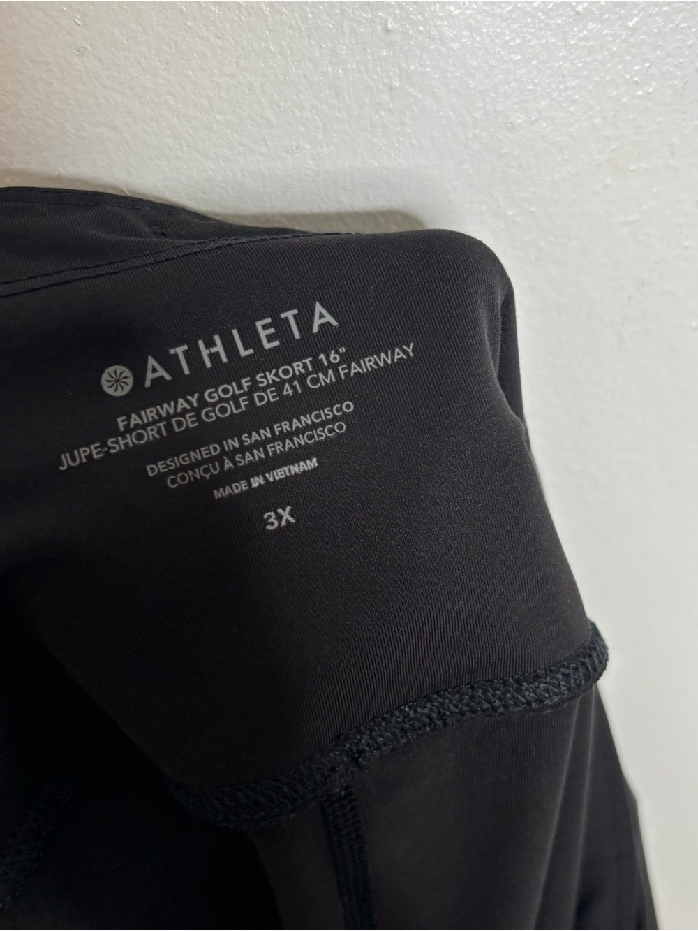 Athleta Fairway Golf Skort 16” Black Womens Plus Size 3x - Picture 6 of 8